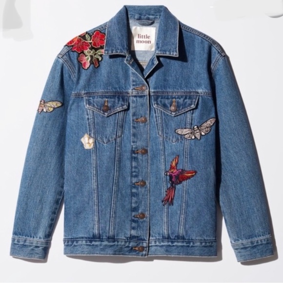 Aritzia Jackets & Blazers - Aritzia Little Moon Dianthus Denim Jacket